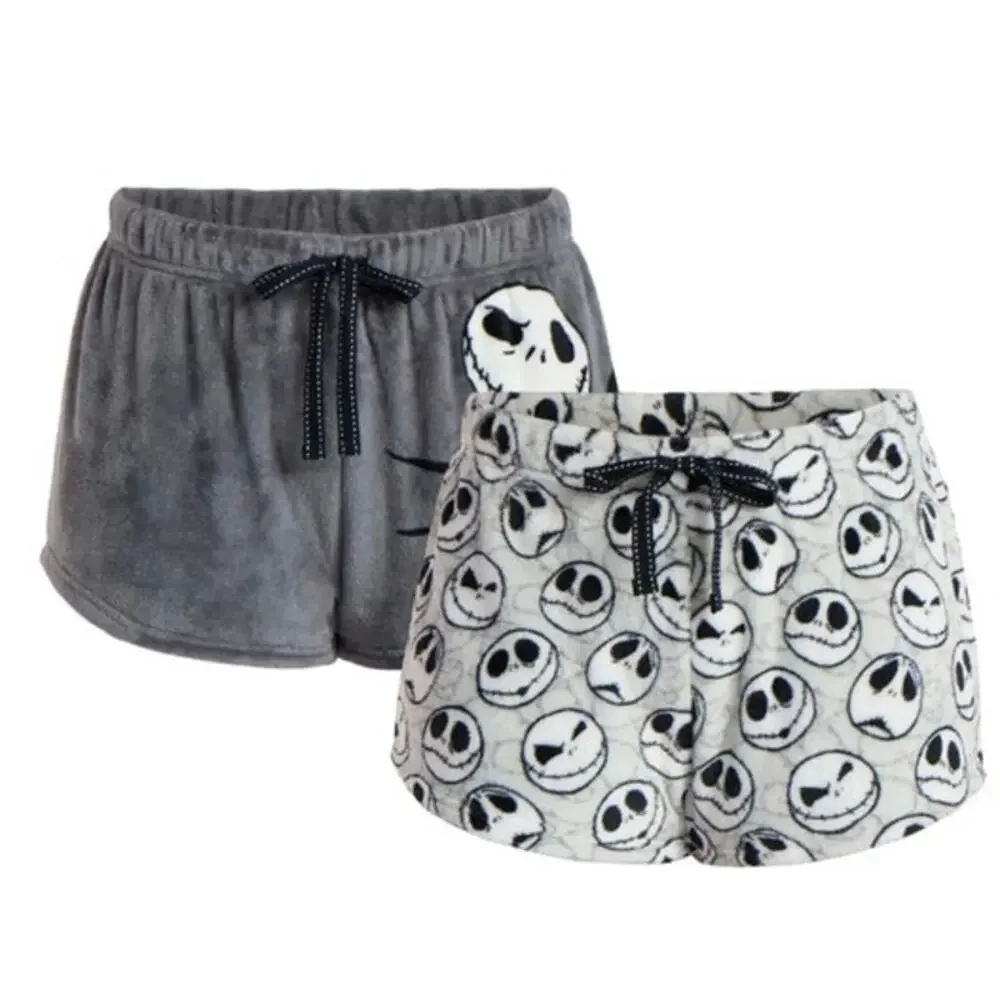 Disney Womens Jack Skellington Minky Sleep Shorts 2-Pk Size 3XL NWT - Picture 1 of 6